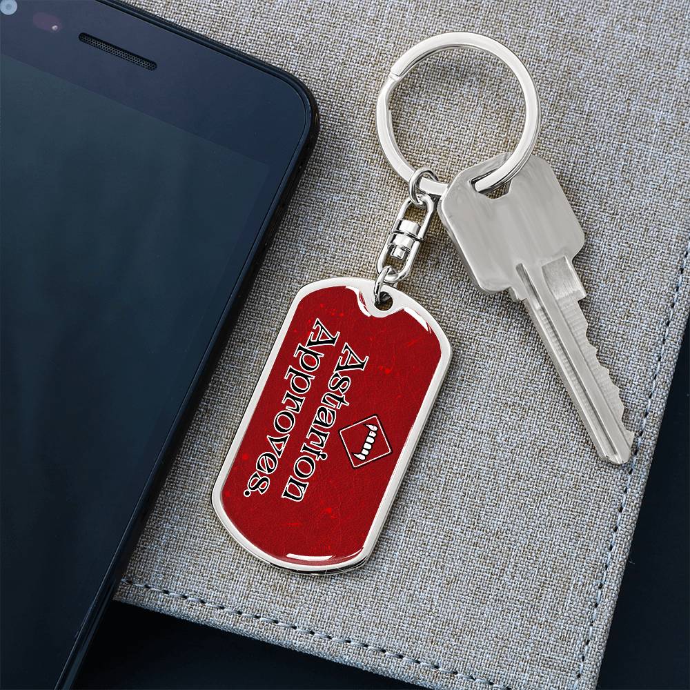 Astarion Approves Keychain | Video Game Quote Keychain | BG3 Companion Approval