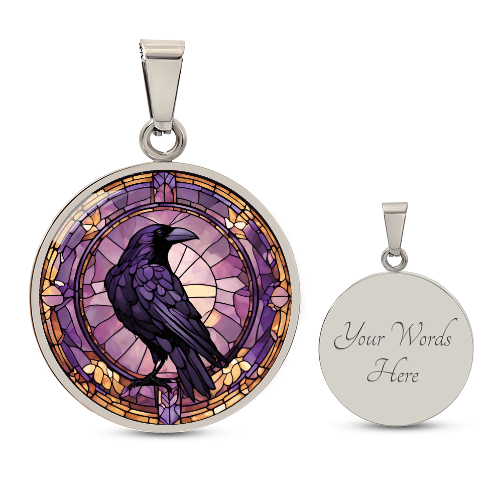 Raven Pendant | Black Bird Jewelry | Crow Necklace | Spooky Symbolic Gift | Gifts for Her | Goth Necklace