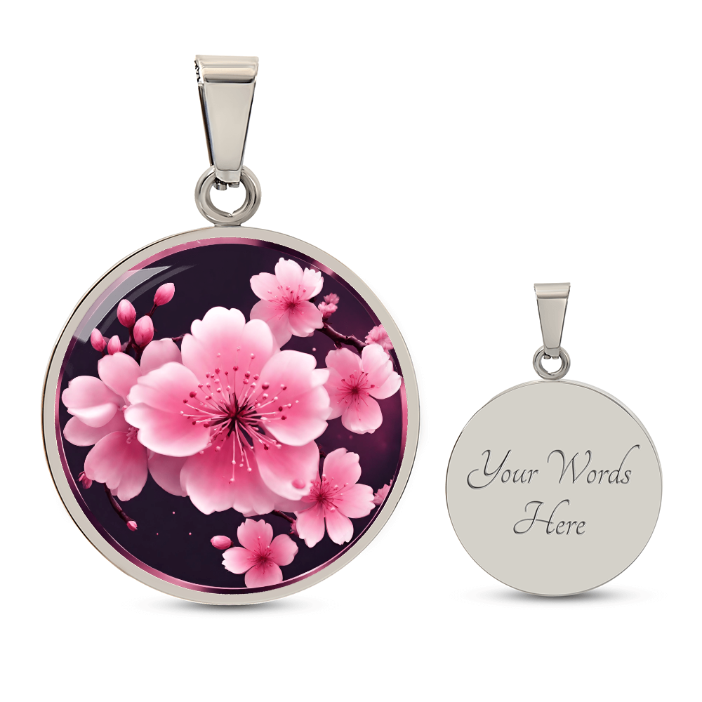 Stunning Cherry Blossom Pendant | Pink Sakura Cherry Blossom | Spring Necklace | Sakura Flower Japanese Necklace | Gifts for Her