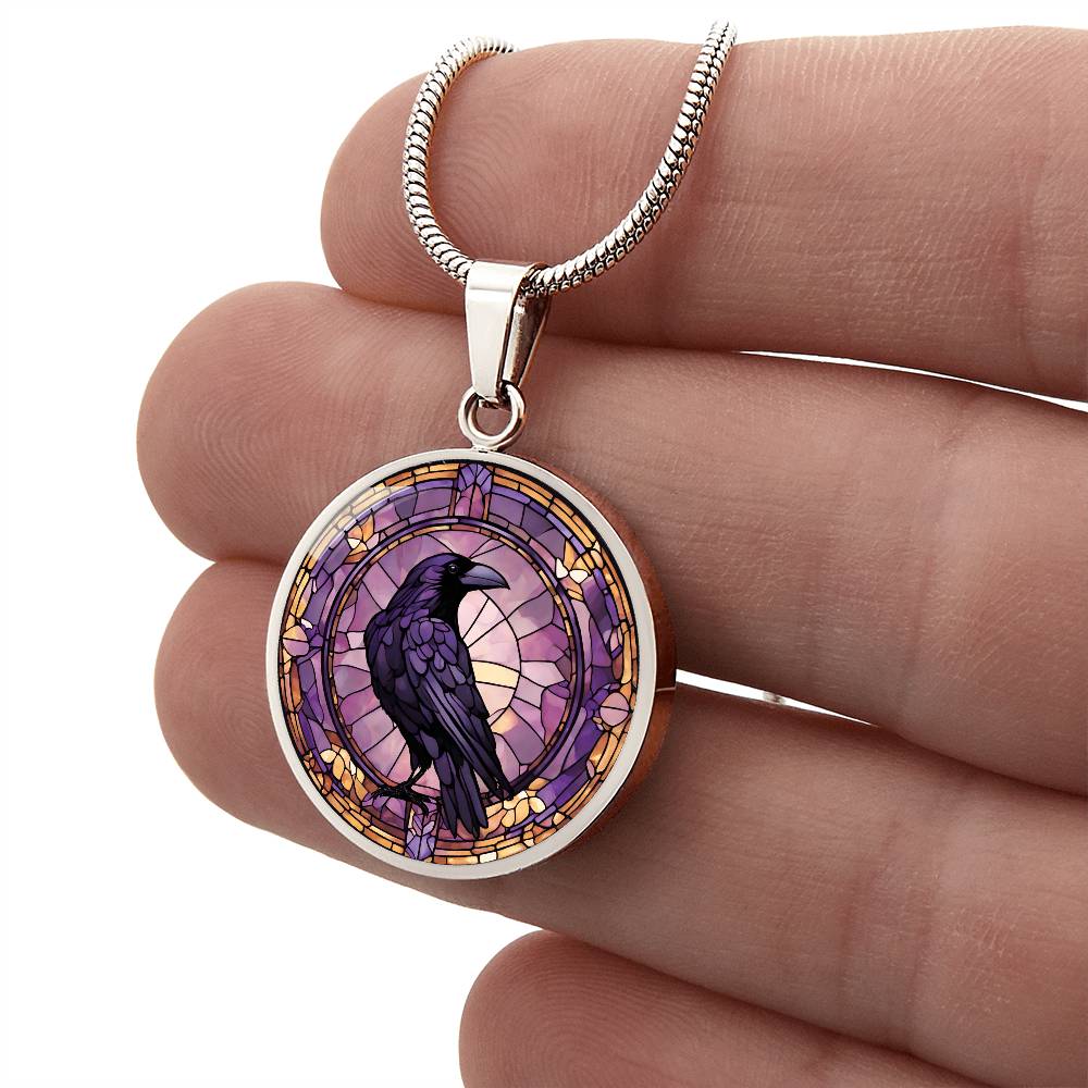 Raven Pendant | Black Bird Jewelry | Crow Necklace | Spooky Symbolic Gift | Gifts for Her | Goth Necklace