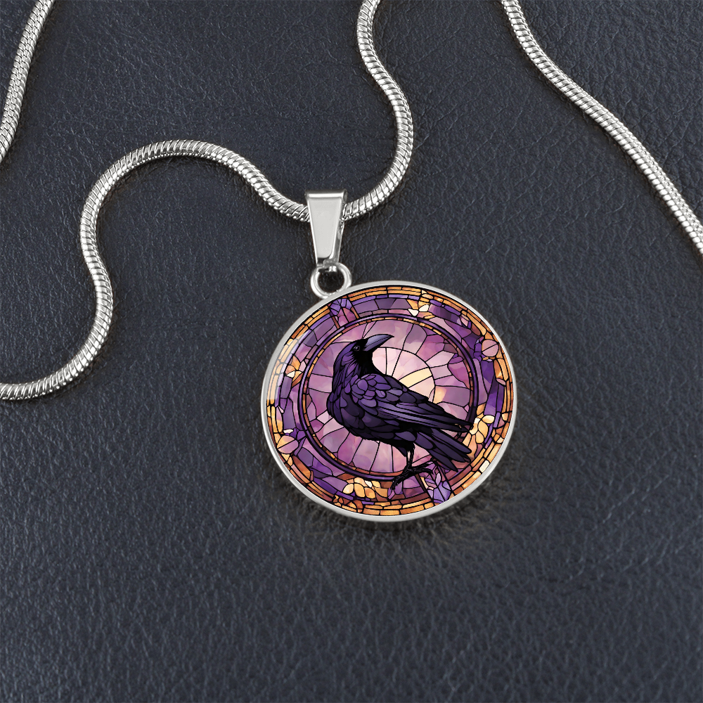 Raven Pendant | Black Bird Jewelry | Crow Necklace | Spooky Symbolic Gift | Gifts for Her | Goth Necklace