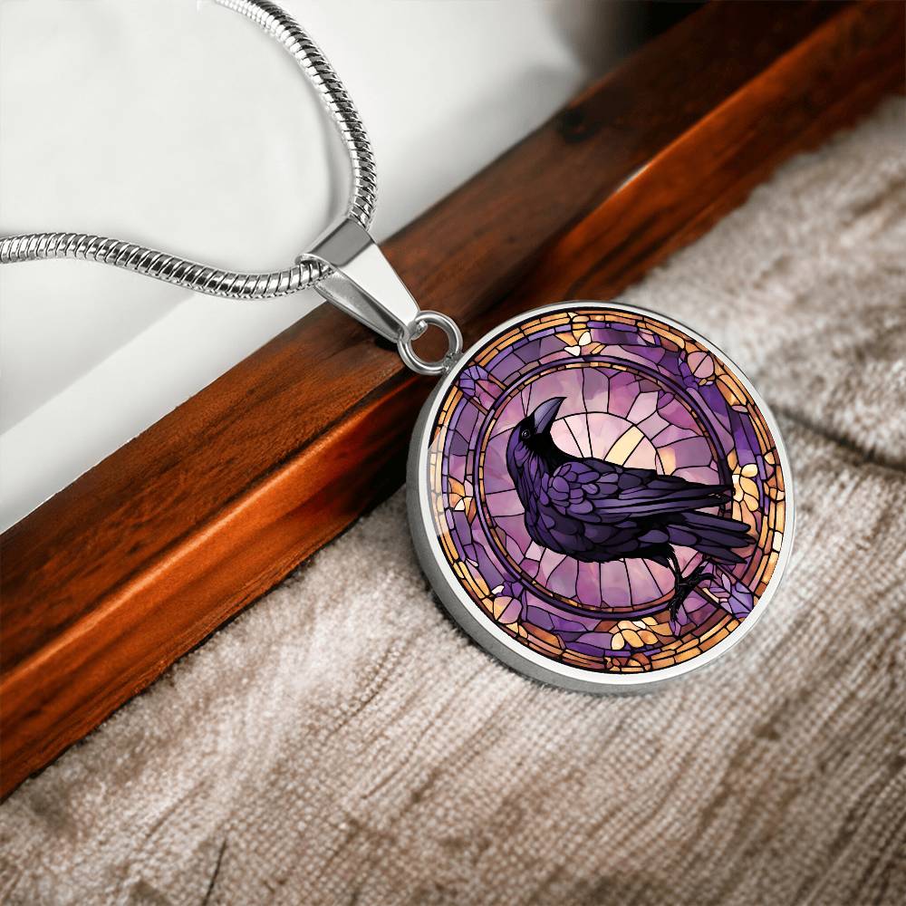 Raven Pendant | Black Bird Jewelry | Crow Necklace | Spooky Symbolic Gift | Gifts for Her | Goth Necklace