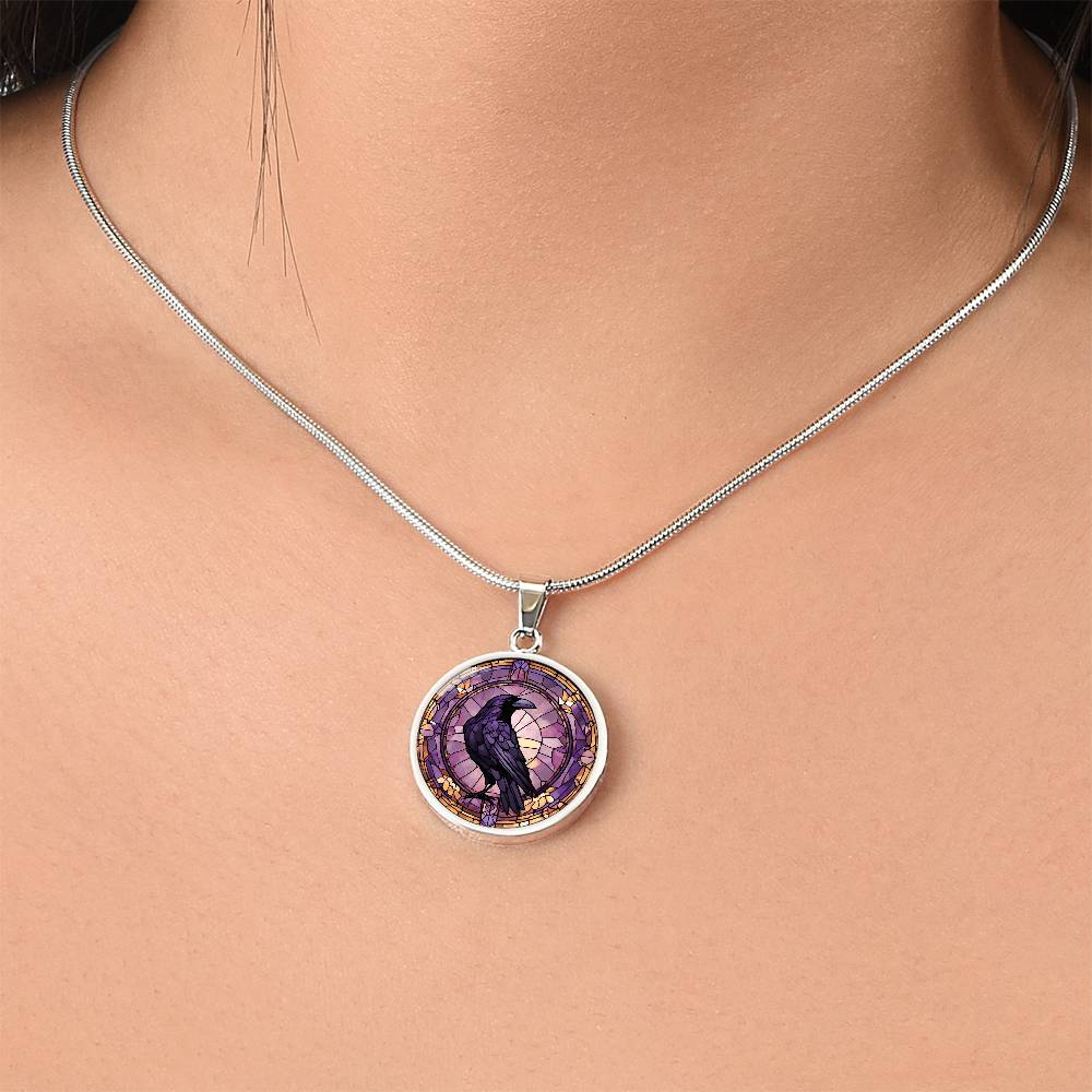 Raven Pendant | Black Bird Jewelry | Crow Necklace | Spooky Symbolic Gift | Gifts for Her | Goth Necklace