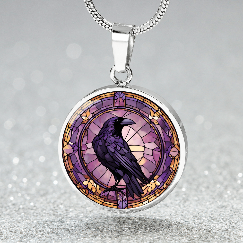 Raven Pendant | Black Bird Jewelry | Crow Necklace | Spooky Symbolic Gift | Gifts for Her | Goth Necklace