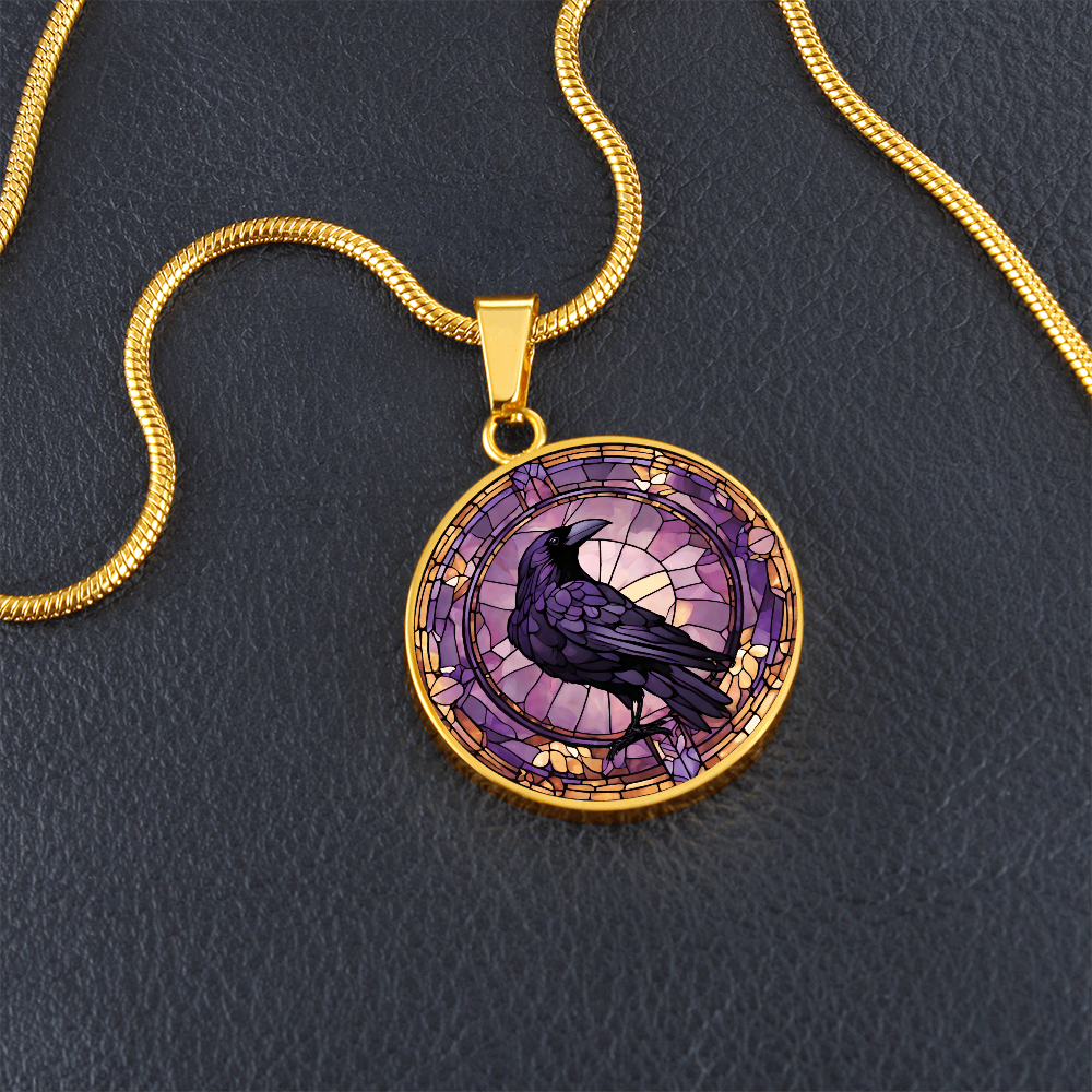 Raven Pendant | Black Bird Jewelry | Crow Necklace | Spooky Symbolic Gift | Gifts for Her | Goth Necklace