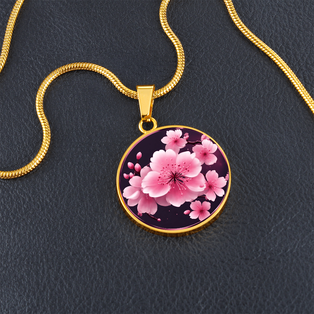 Stunning Cherry Blossom Pendant | Pink Sakura Cherry Blossom | Spring Necklace | Sakura Flower Japanese Necklace | Gifts for Her