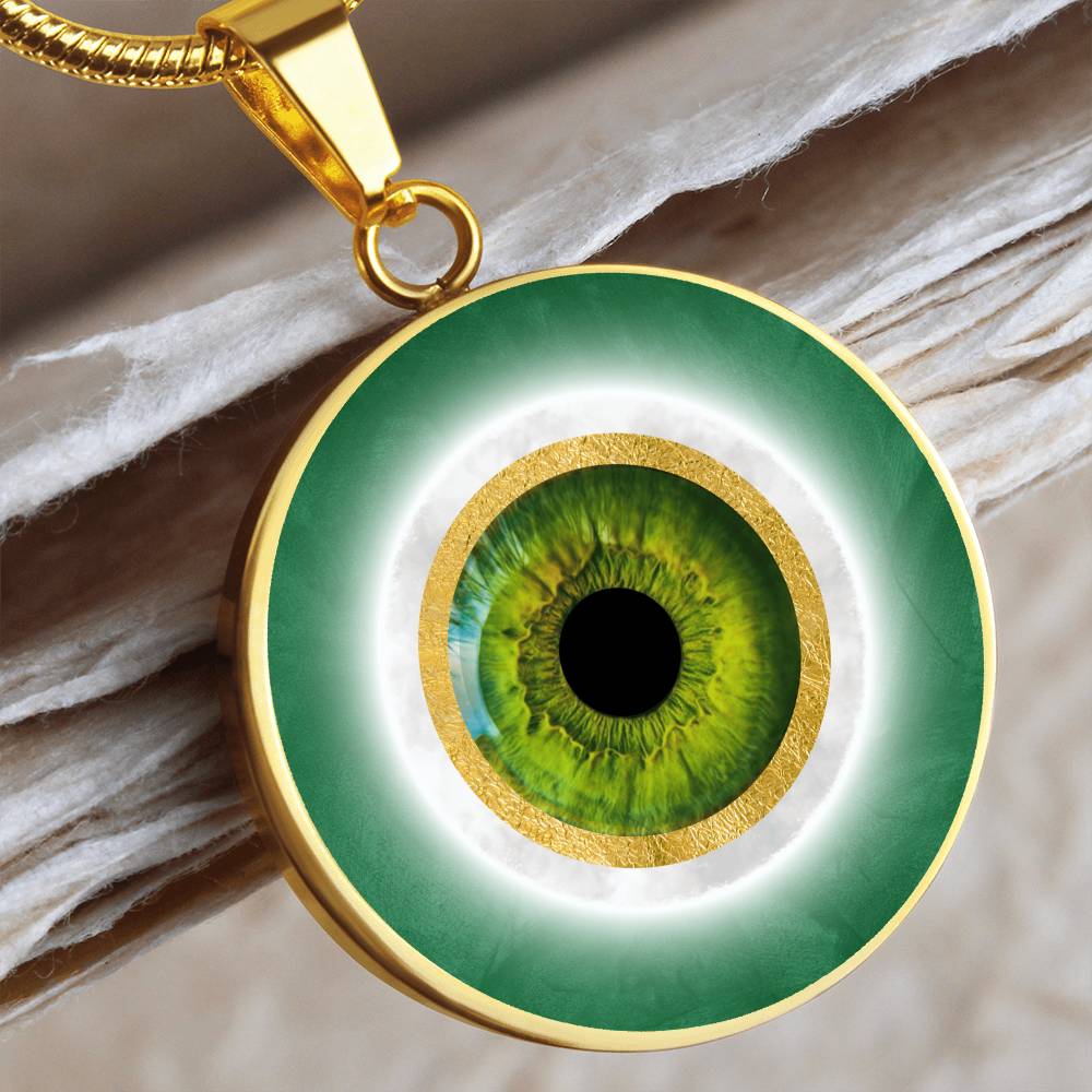 Green Evil Eye Pendant