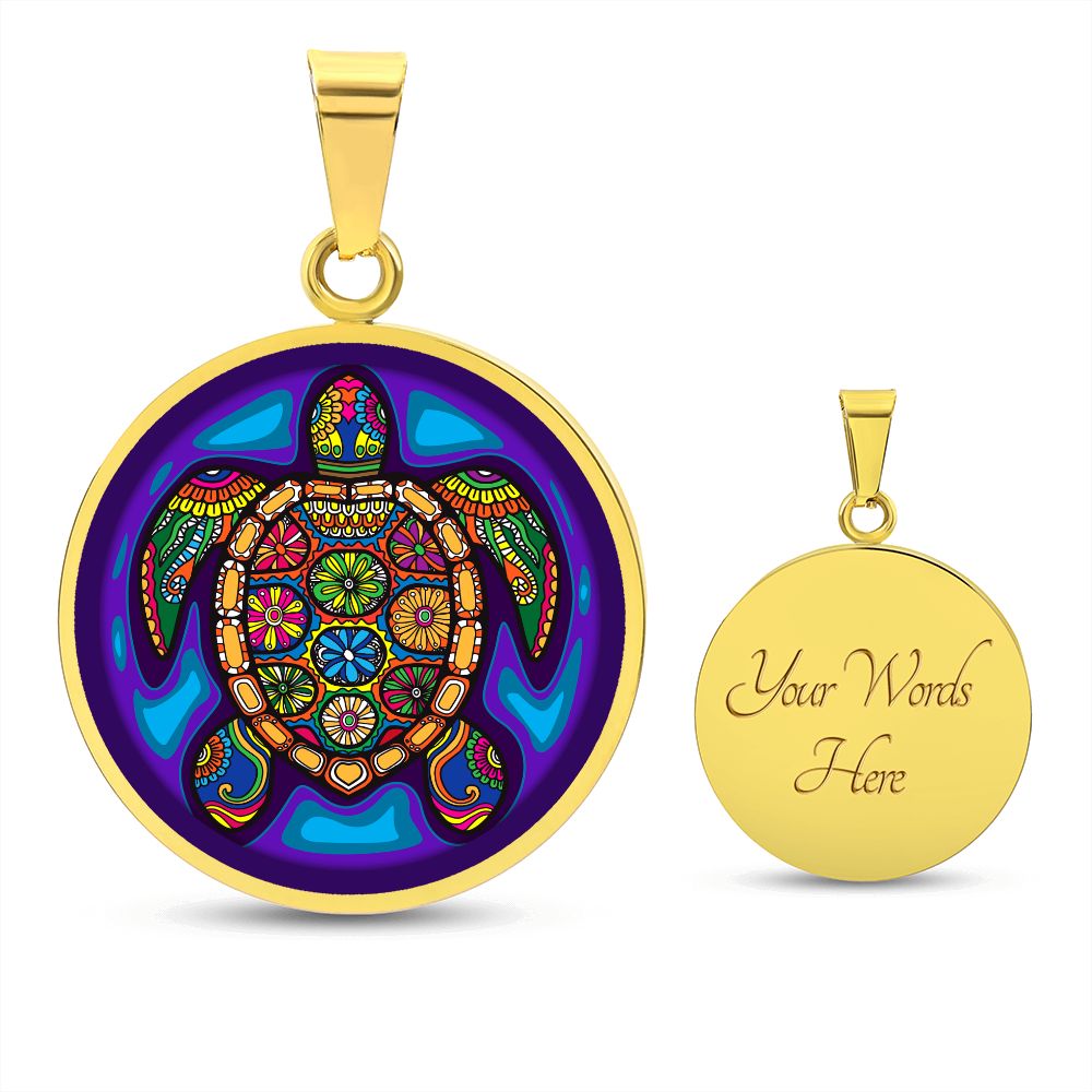 Tribal Sea Turtle Pendant