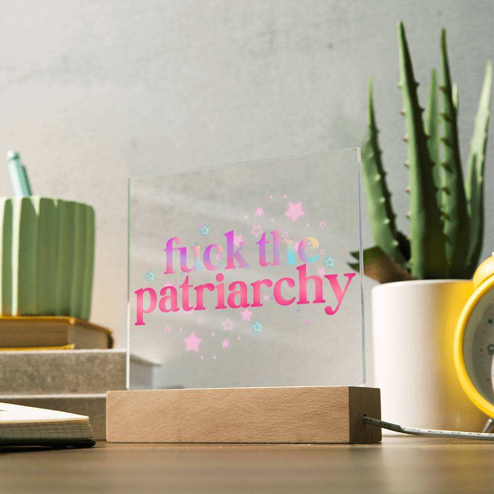 Fuck The Patriarchy Acrylic Plaque | Feminist Gift