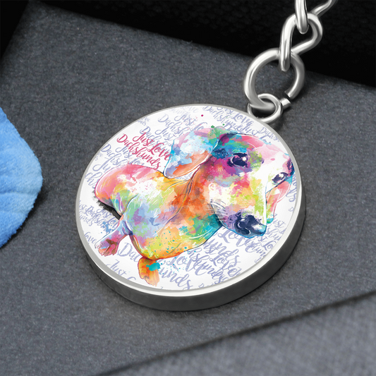 Dachshund Keychain with Personalised Option