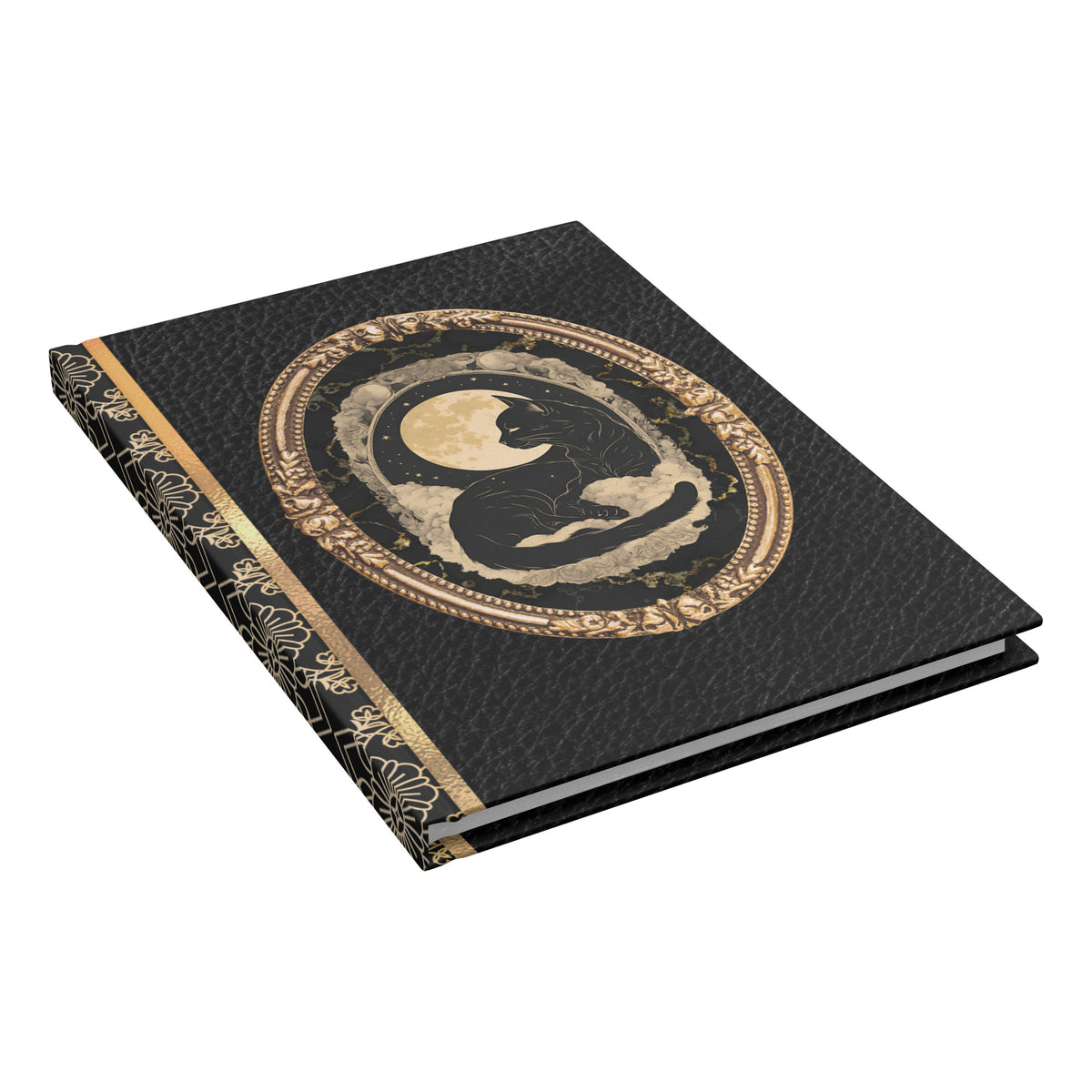 Black Cat Journal | Witchcore Gift | Dark Celestial Notebook Gift | Beautiful Luxury Notebook Gift