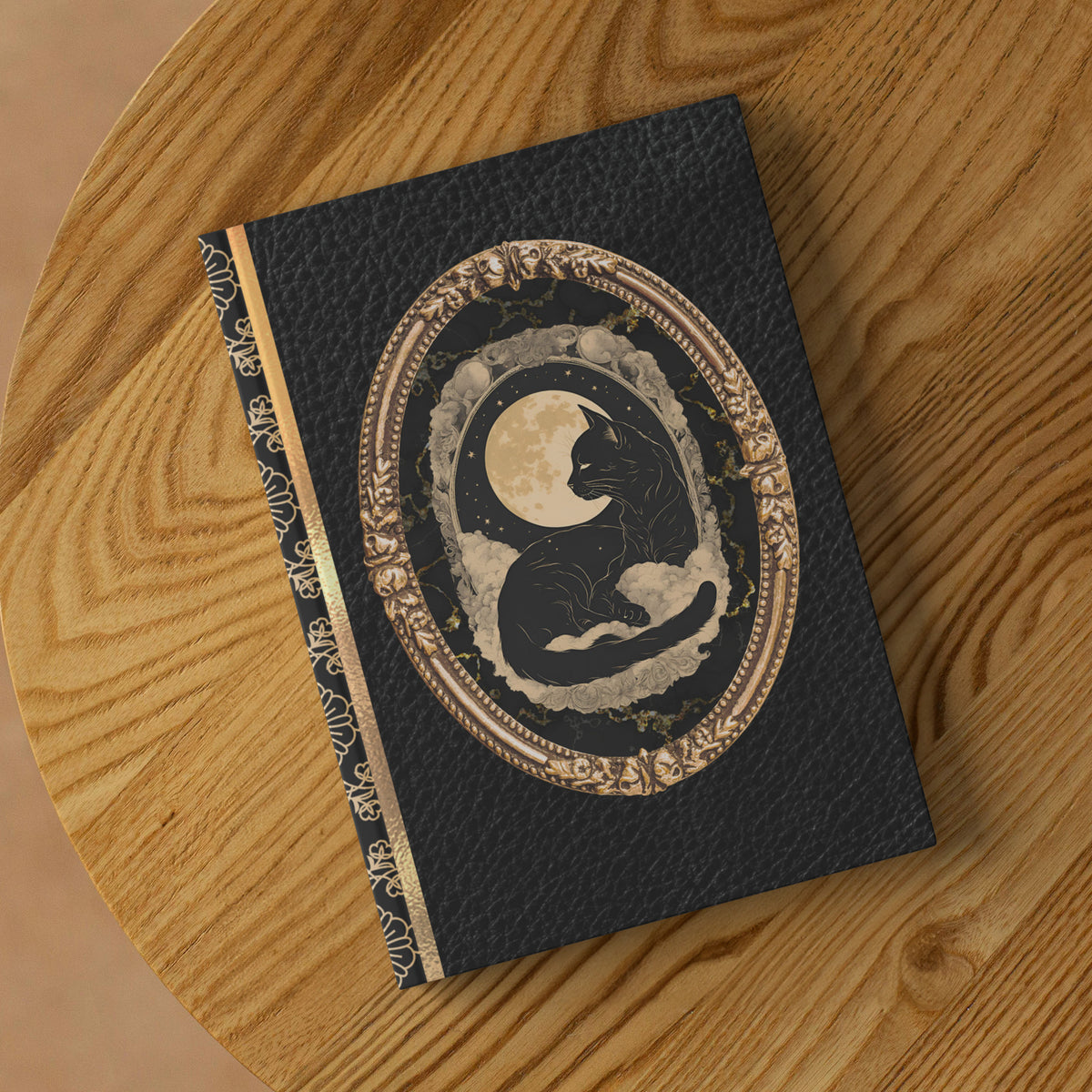 Black Cat Journal | Witchcore Gift | Dark Celestial Notebook Gift | Beautiful Luxury Notebook Gift