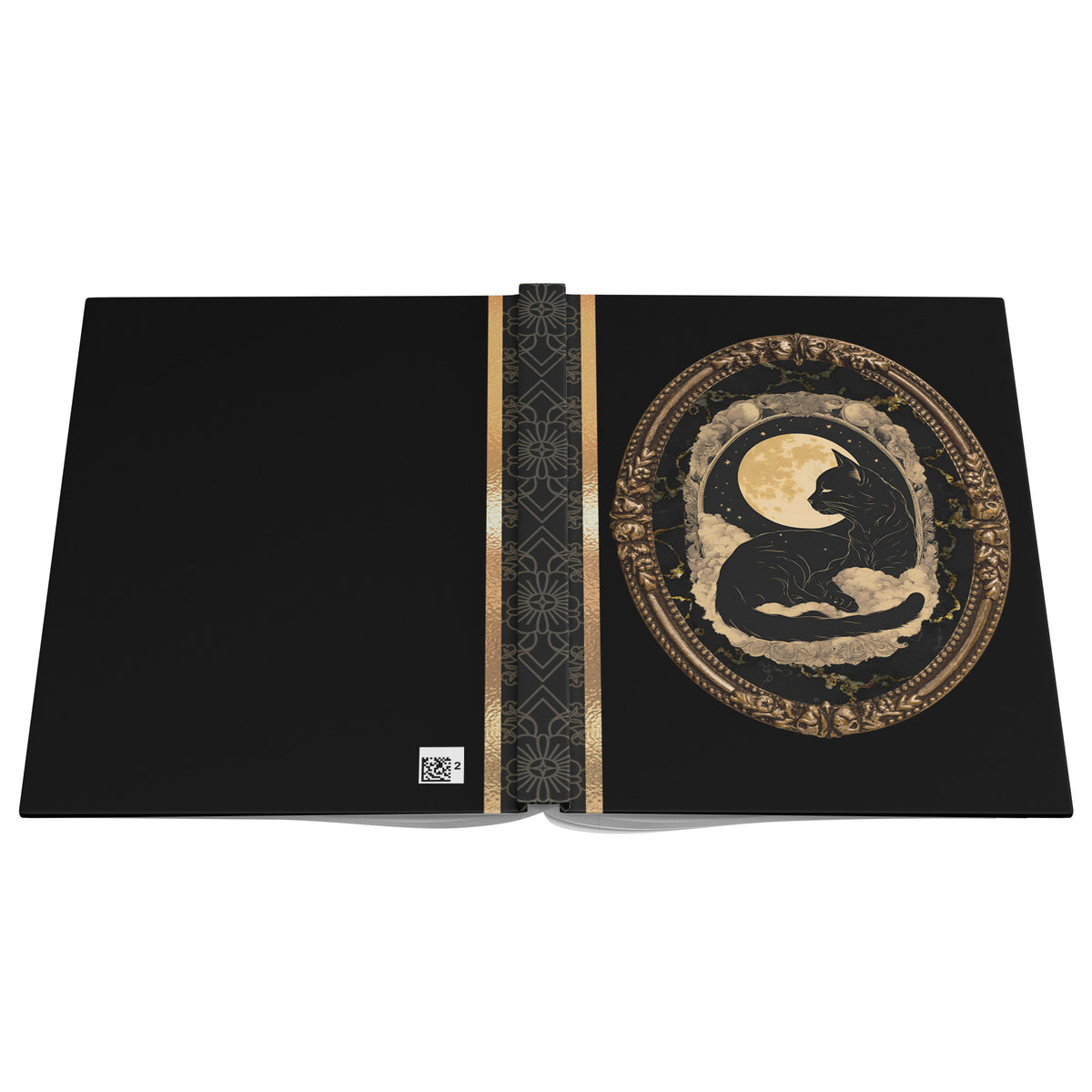 Black Cat Journal | Witchcore Gift | Dark Celestial Notebook Gift | Beautiful Luxury Notebook Gift