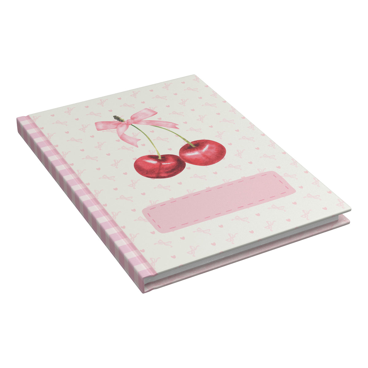 Cherry Bow Coquette Journal | Pink Notebook Gift for Her