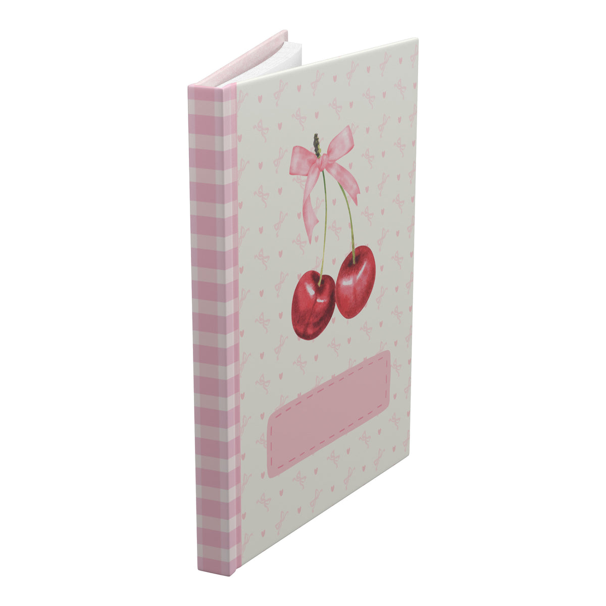 Cherry Bow Coquette Journal | Pink Notebook Gift for Her