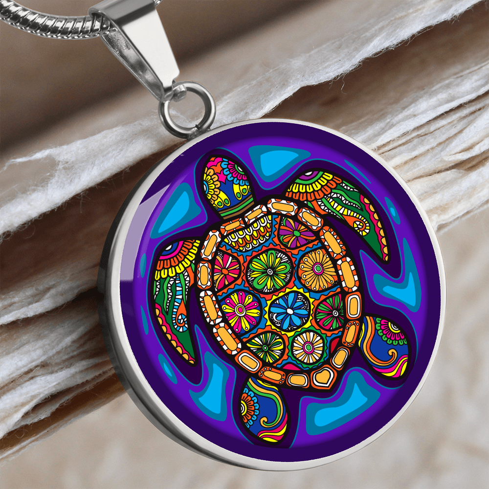 Tribal Sea Turtle Pendant