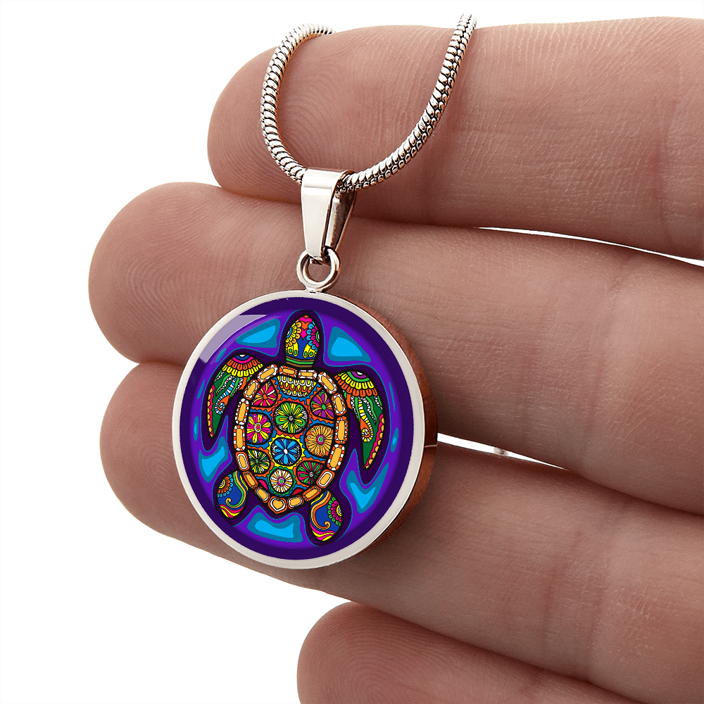 Tribal Sea Turtle Pendant