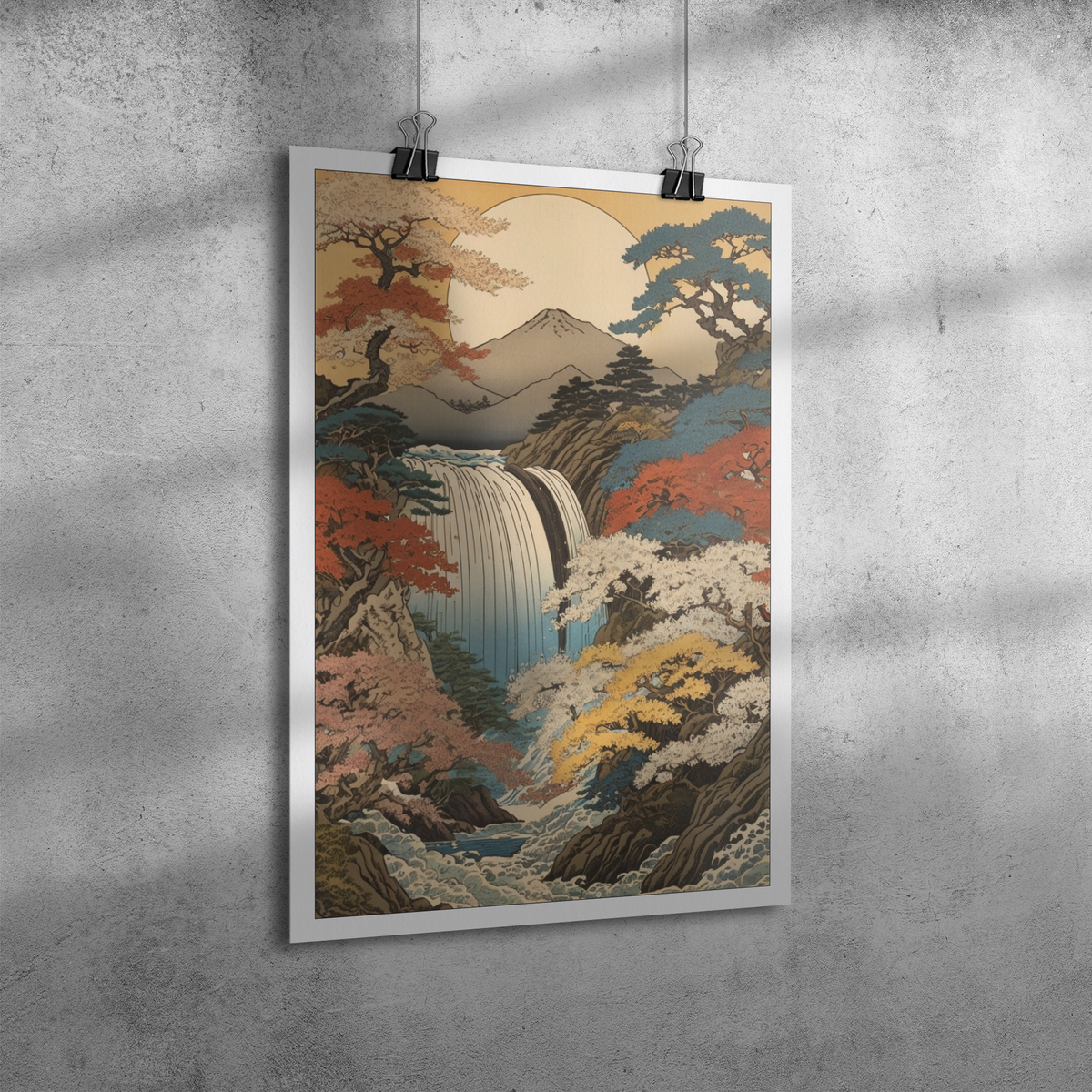 Hokusai_Ukiyo-e_Wall_Art__Colorful_Trad_12x18_Angle_V_Mockup.png