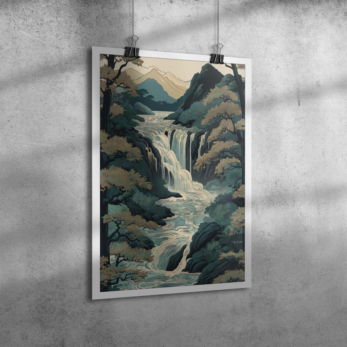 Japanese_Waterfall_Art__Ukiyo-e_Art_12x18_Angle_V_Mockup.png