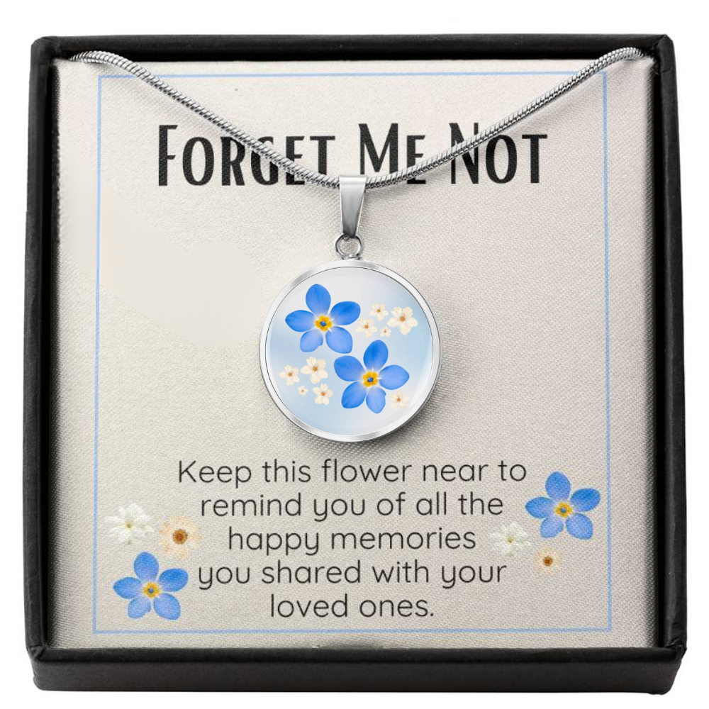 Forget Me Not Necklace | Unique Gift for Her | Remembrance Gift | Gift for Loss | Bereavement Gift