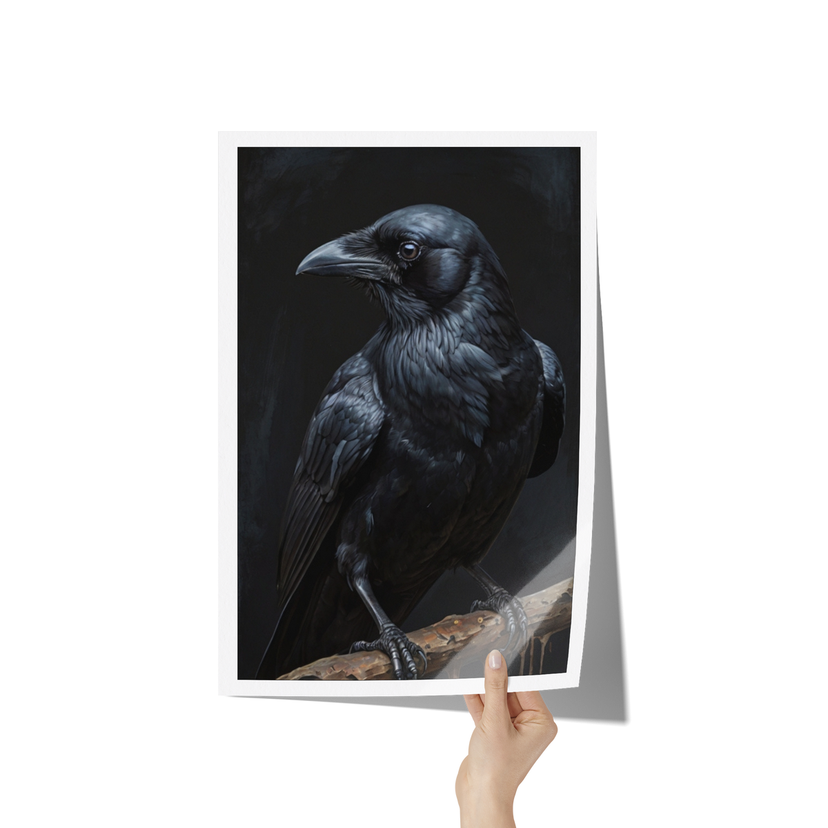 Raven_Wall_Art__Crow_Poster_12x18_Hand_V_Mockup.png