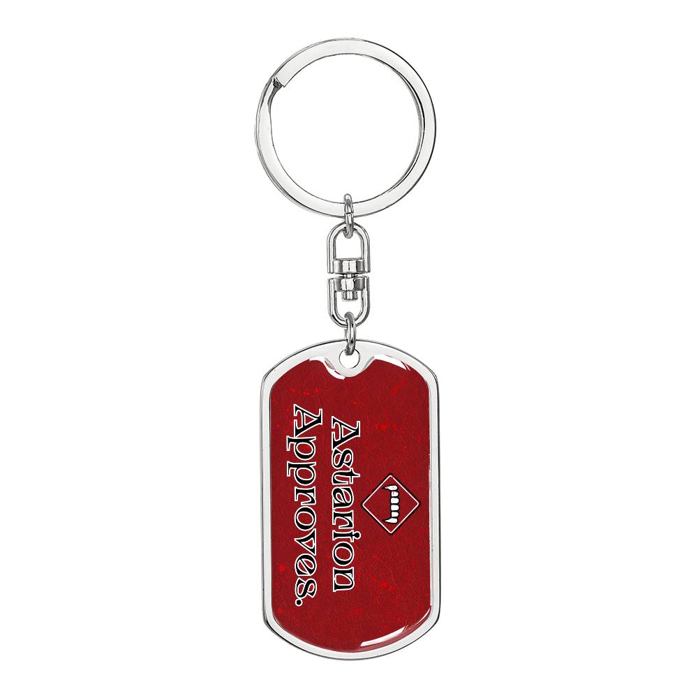 Astarion Approves Keychain | Video Game Quote Keychain | BG3 Companion Approval