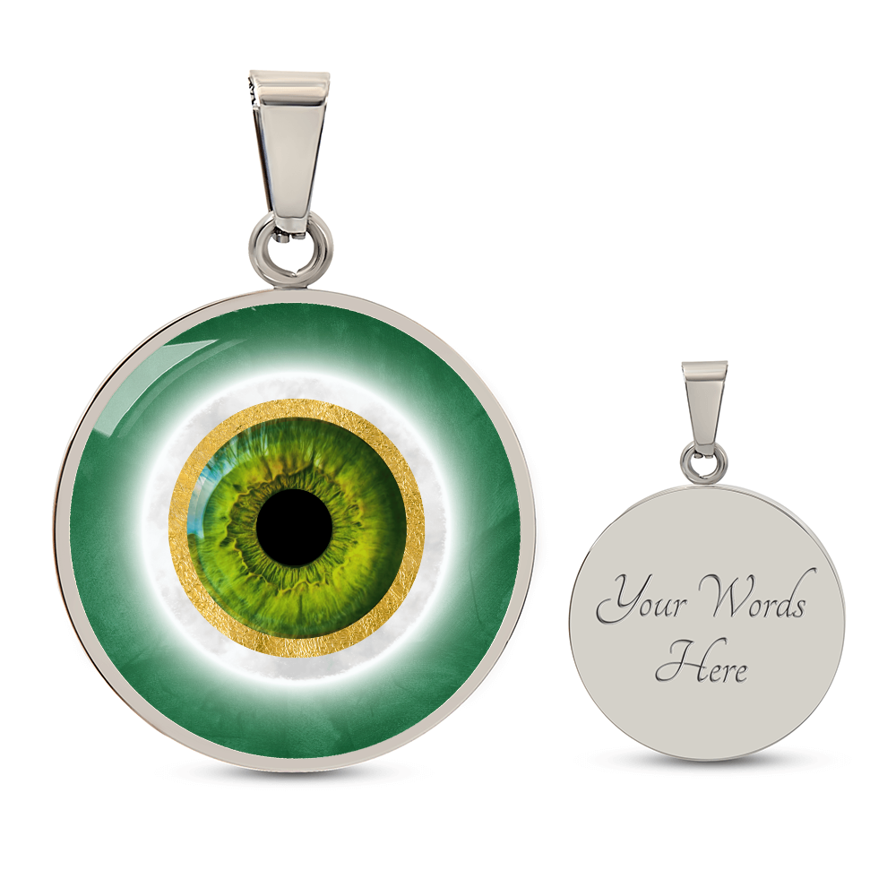 Green Evil Eye Pendant