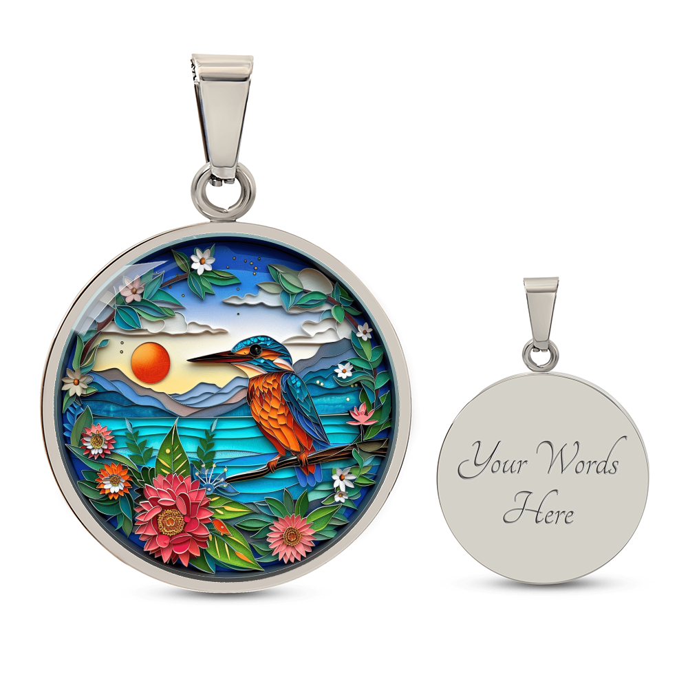 Kingfisher 3D Effect Necklace