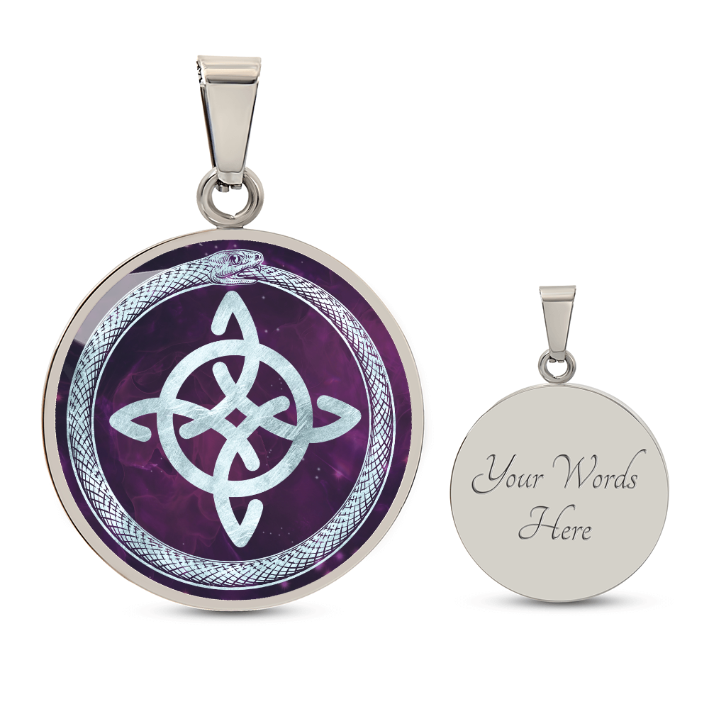 Witches Knot Ouroboros Pendant