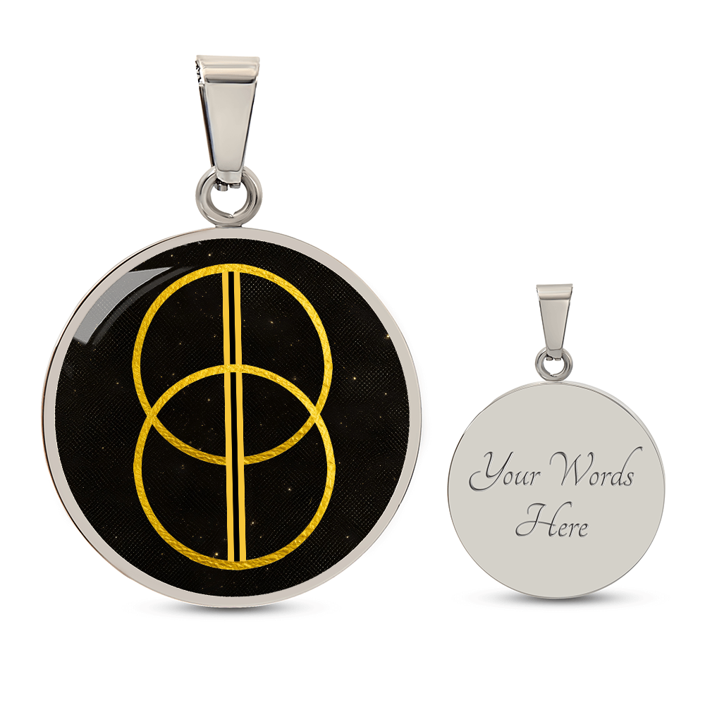 Vesica Piscis Flower of Life Necklace | Sacred Geometry Necklace | Chalice Well Necklace Pendant | Avalon Spiritual Jewelry