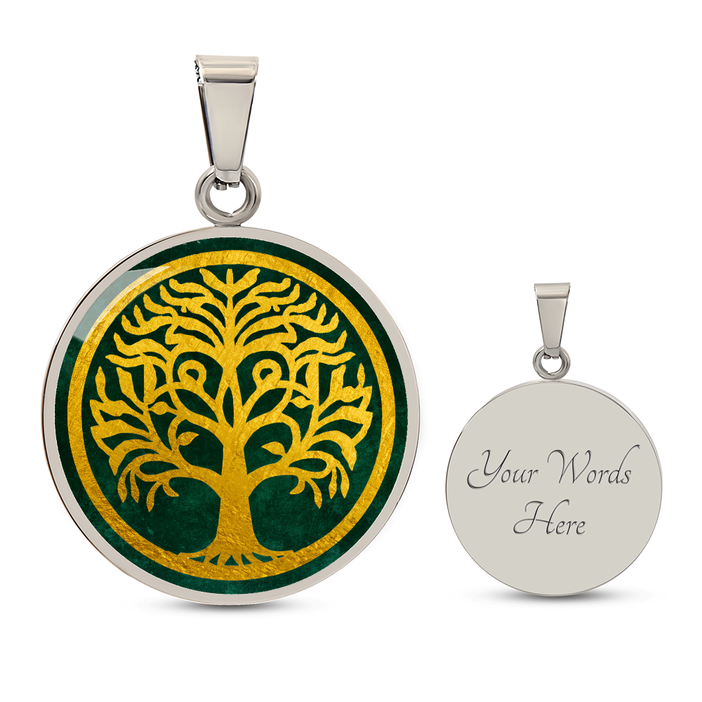Celtic Tree of Life Pendant  | Family Tree Pendant | Men Yggdrasil Pendant | Norse Mythology World Tree