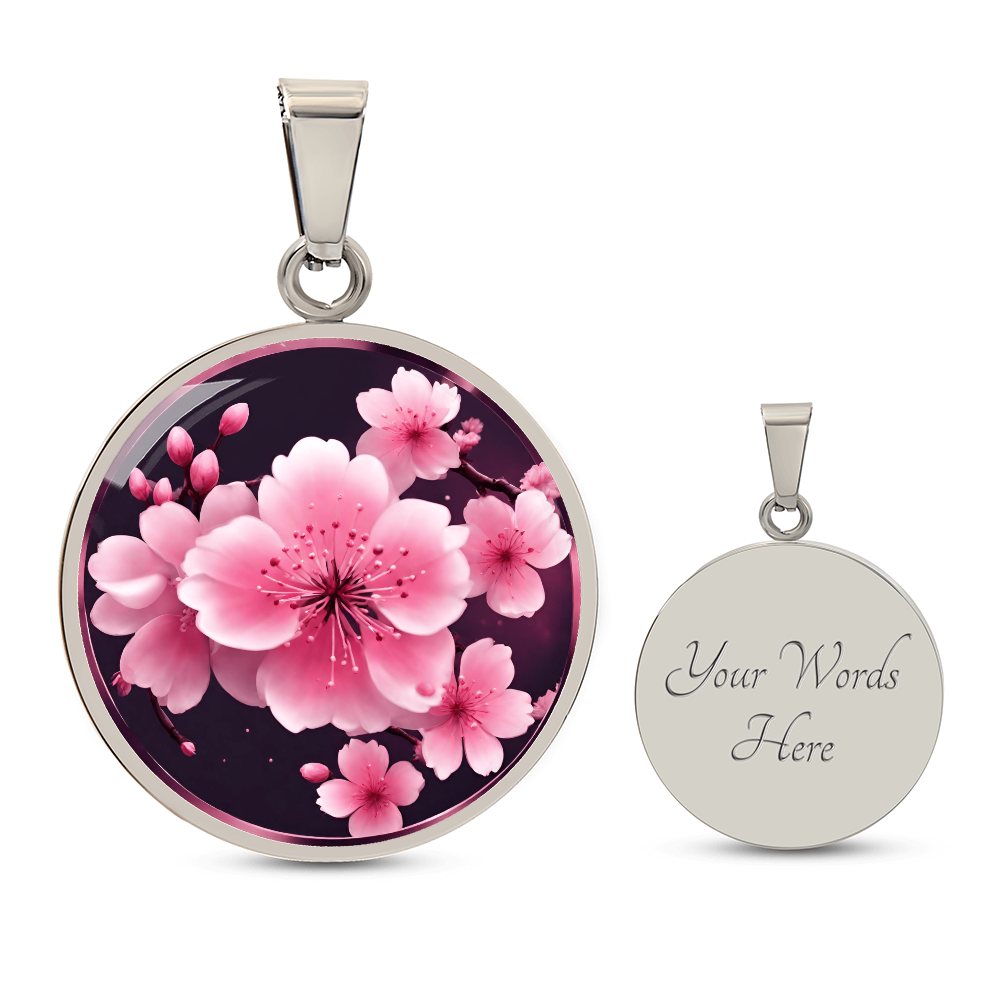 Stunning Cherry Blossom Pendant | Pink Sakura Cherry Blossom | Spring  Necklace | Sakura Flower Japanese Necklace | Gifts for Her