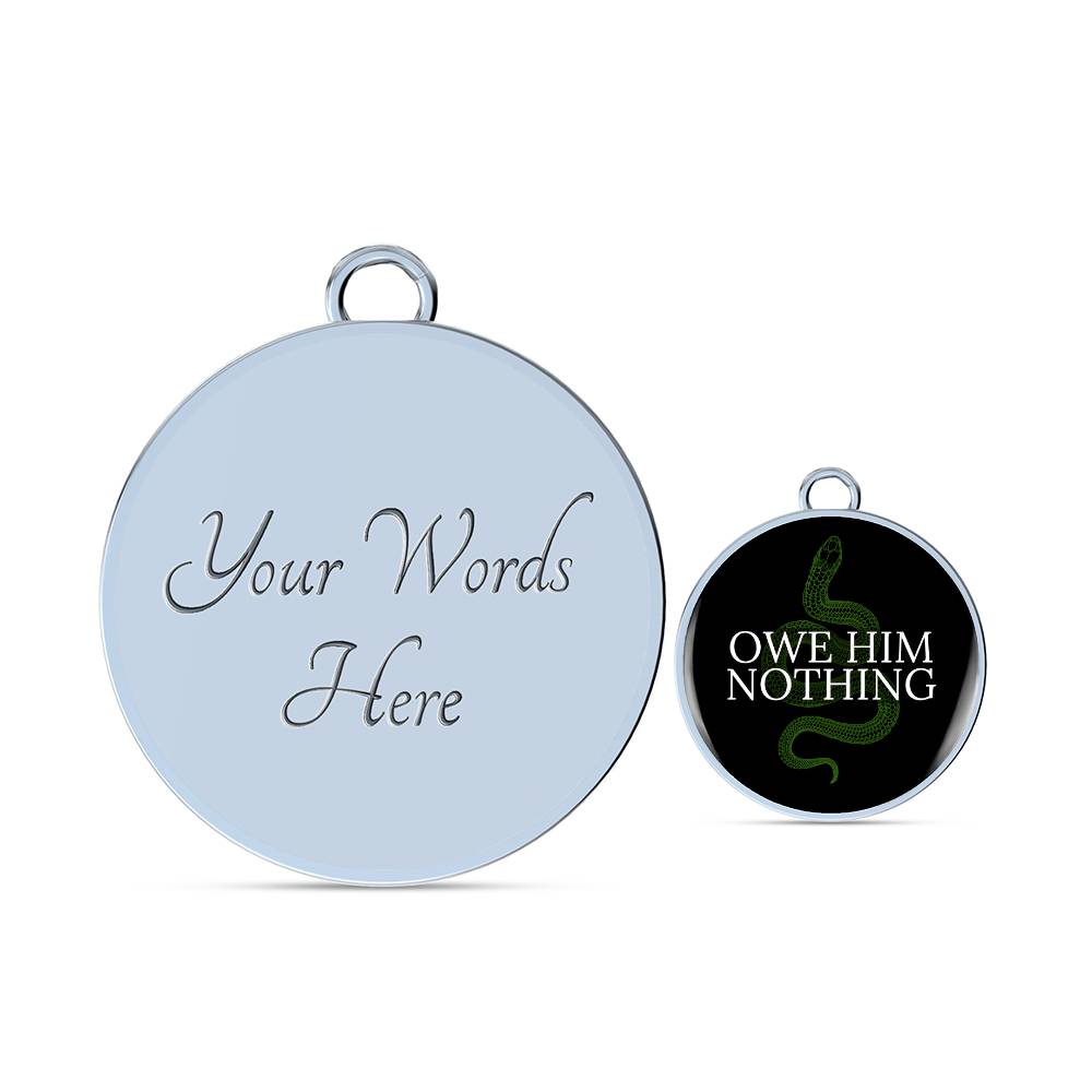 Owe Him Nothing Necklace | Reputation Inspired Necklace | I Did Something Bad | Swiftie Gift