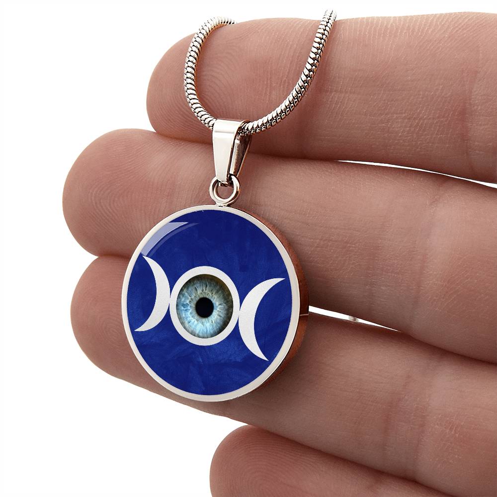 Triple Moon Eye Pendant