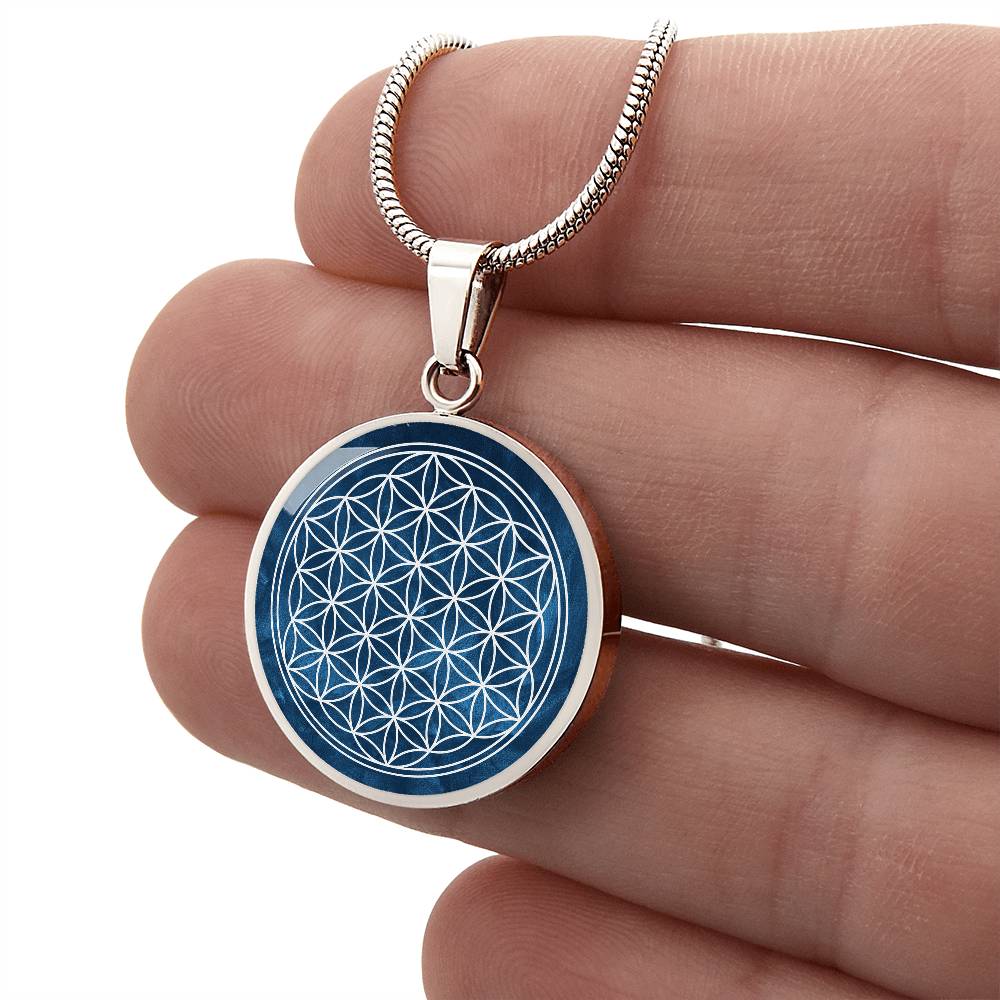 Flower of Life Art Pendant | Sacred Geometry Jewelry