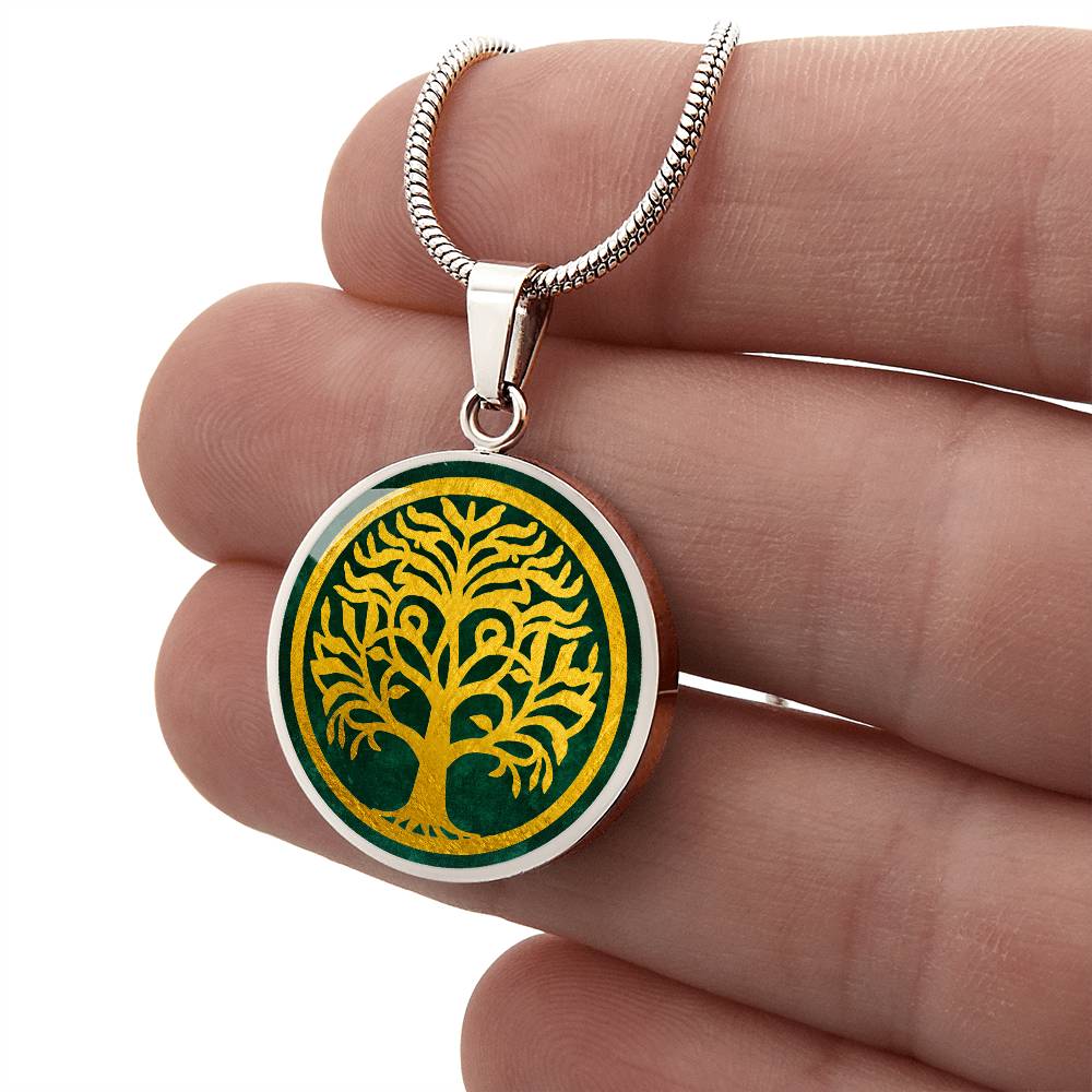 Celtic Tree of Life Pendant  | Family Tree Pendant | Men Yggdrasil Pendant | Norse Mythology World Tree