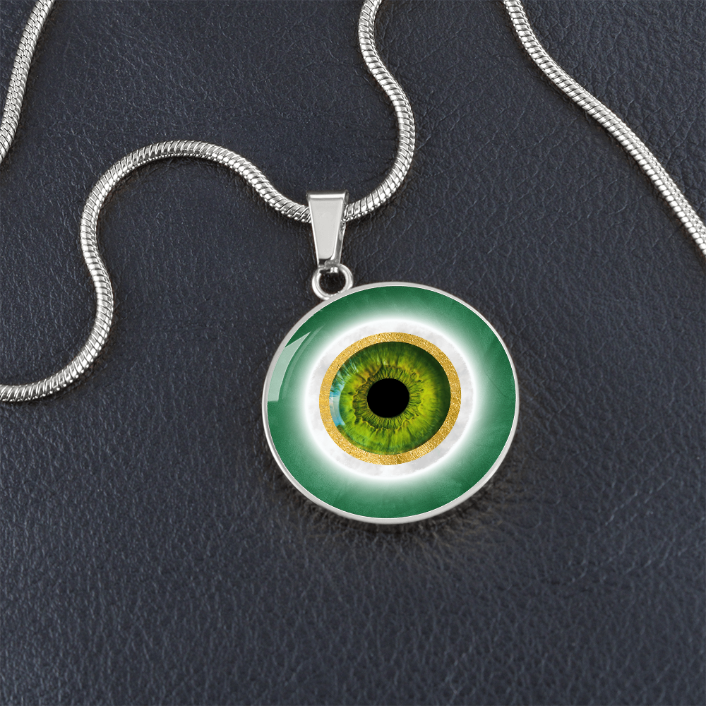 Green Evil Eye Pendant