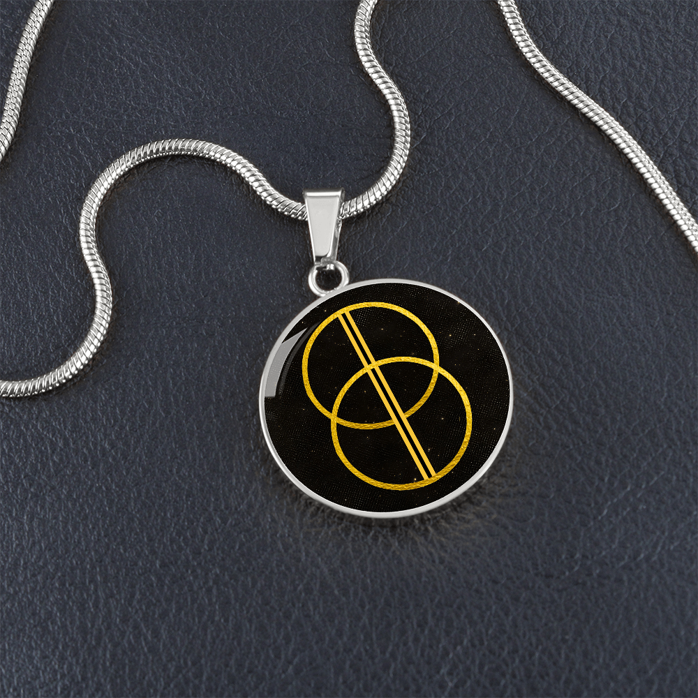 Vesica Piscis Flower of Life Necklace | Sacred Geometry Necklace | Chalice Well Necklace Pendant | Avalon Spiritual Jewelry