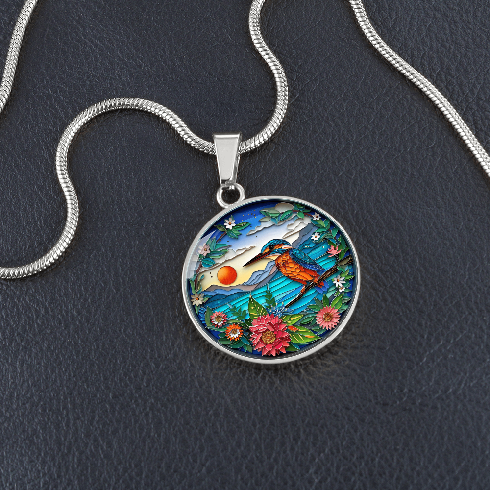 Kingfisher 3D Effect Necklace