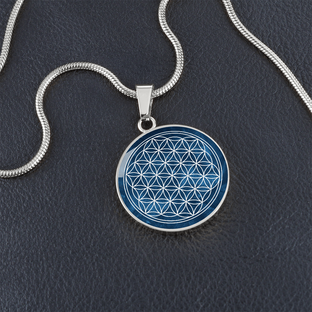 Flower of Life Art Pendant | Sacred Geometry Jewelry