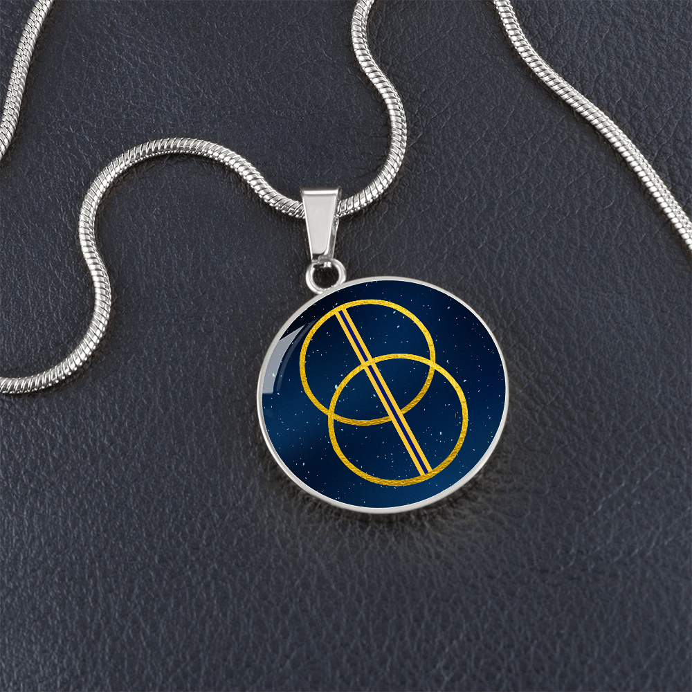 Vesica Piscis Flower of Life Necklace | Sacred Geometry Necklace | Chalice Well Necklace Pendant | Avalon Spiritual Jewelry