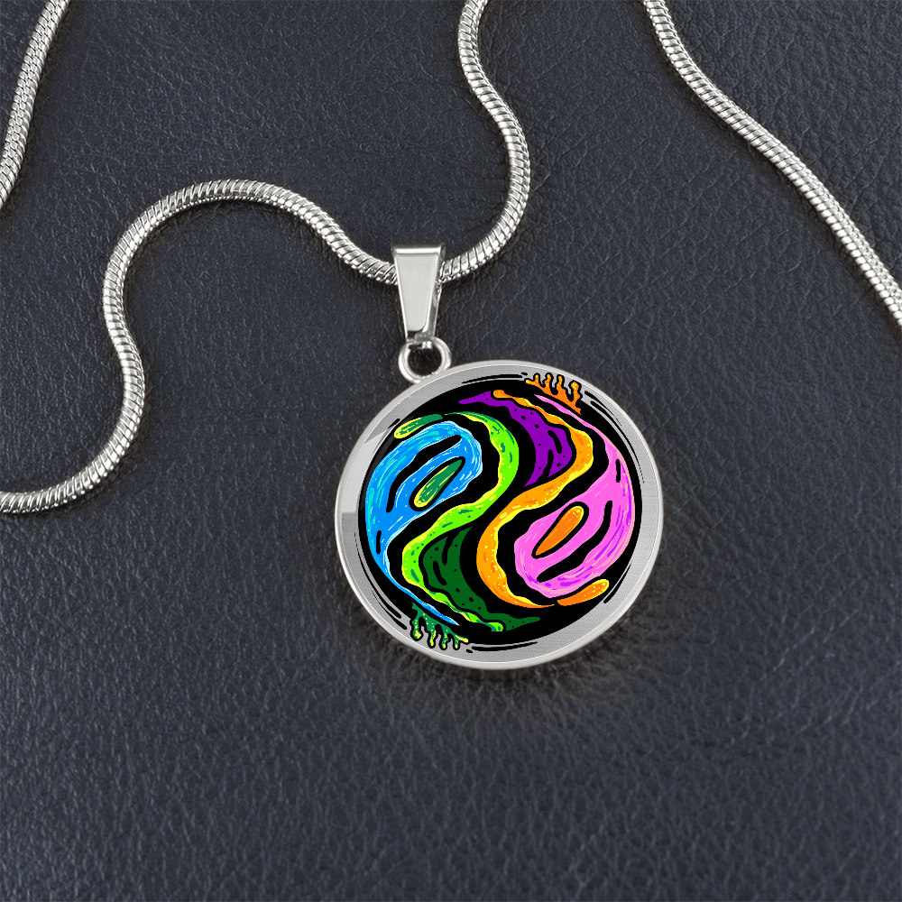 Nudibranch Necklace | Nudi Yin Yang Pendant | Nudibranch Lover Gift