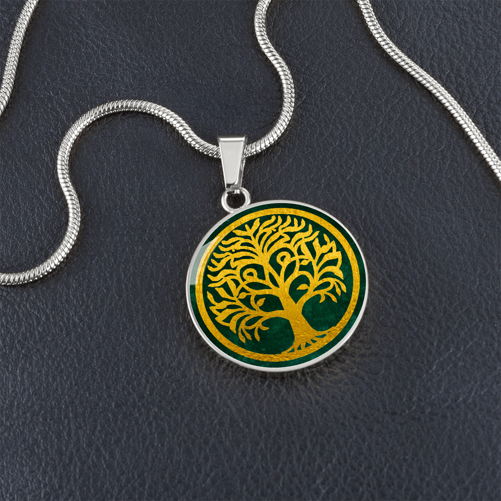 Celtic Tree of Life Pendant  | Family Tree Pendant | Men Yggdrasil Pendant | Norse Mythology World Tree