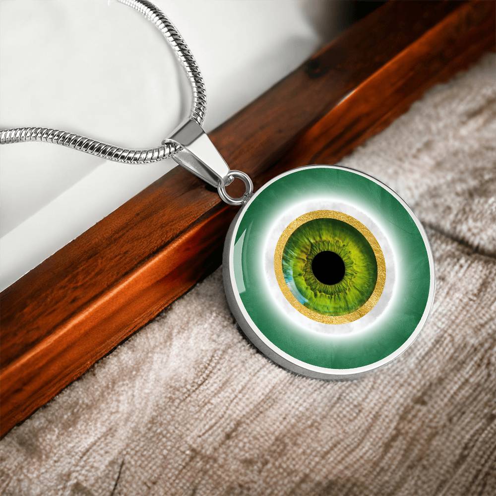 Green Evil Eye Pendant