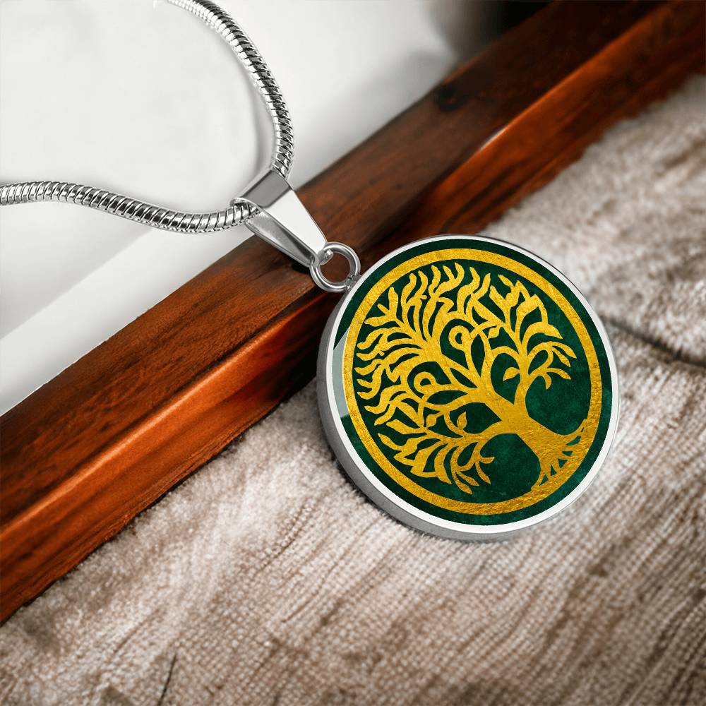 Celtic Tree of Life Pendant  | Family Tree Pendant | Men Yggdrasil Pendant | Norse Mythology World Tree