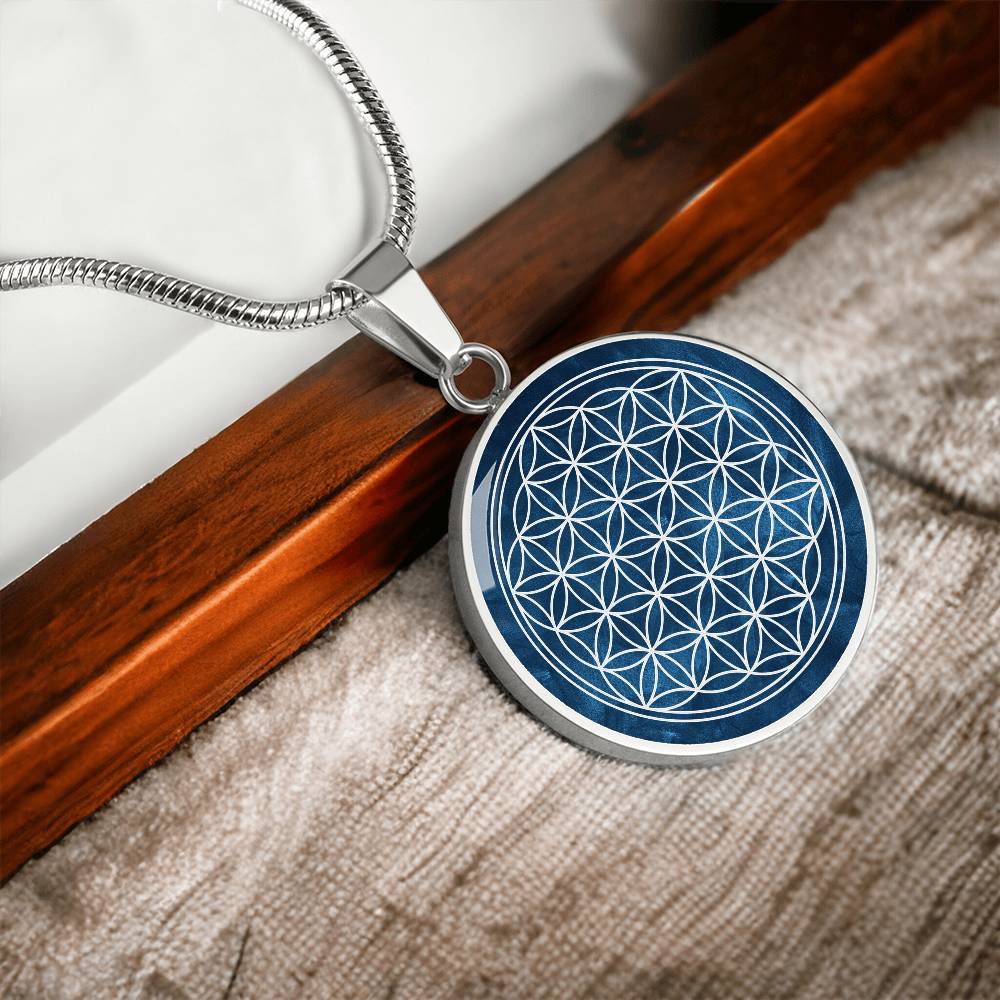 Flower of Life Art Pendant | Sacred Geometry Jewelry
