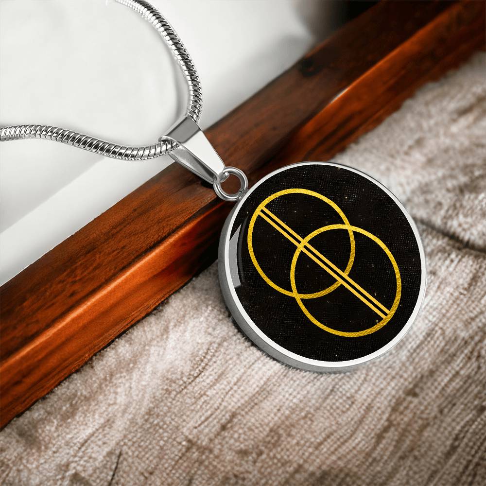 Vesica Piscis Flower of Life Necklace | Sacred Geometry Necklace | Chalice Well Necklace Pendant | Avalon Spiritual Jewelry