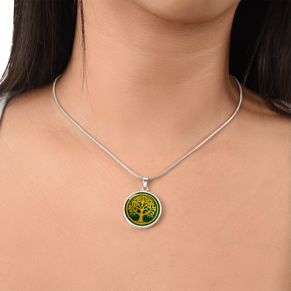 Celtic Tree of Life Pendant  | Family Tree Pendant | Men Yggdrasil Pendant | Norse Mythology World Tree