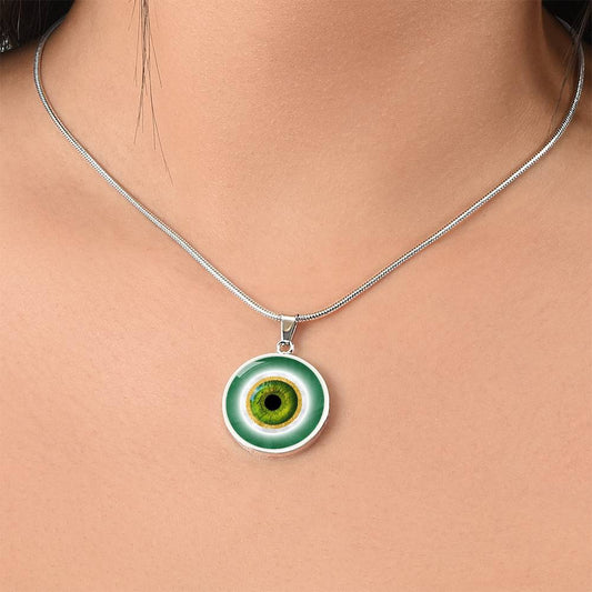 Green Evil Eye Pendant