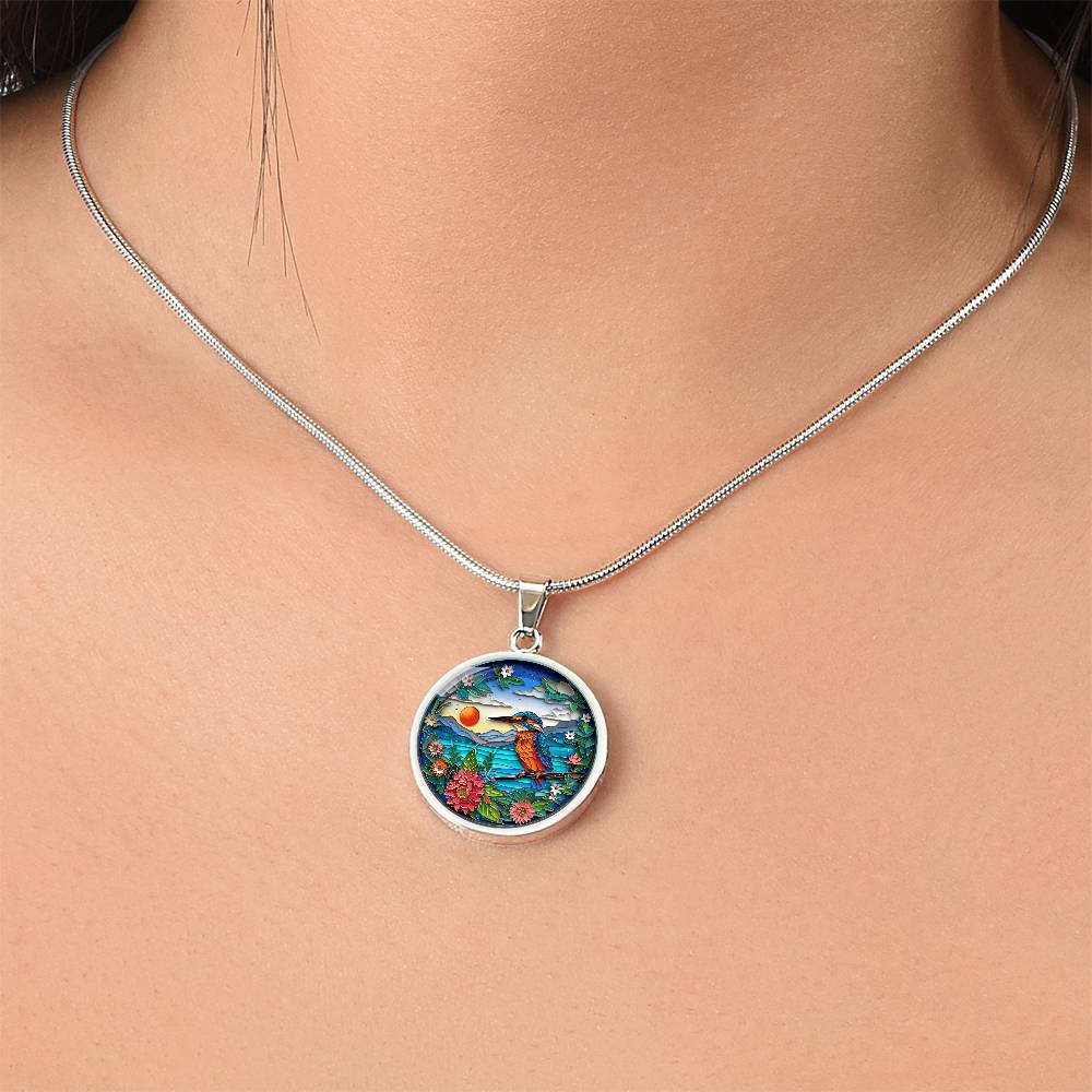 Kingfisher 3D Effect Necklace
